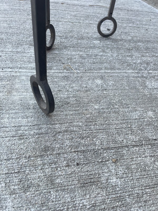 Jean Royere-Style Table Base Iron Vintage gallery