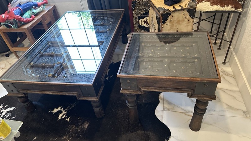 Antique Hand Carve table Accent Wooden gallery