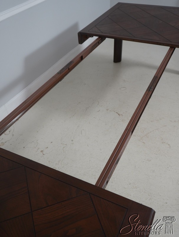 L71393: BAKER Oak Dining Table With Two Leaves gallery