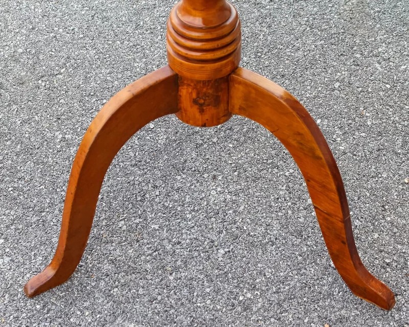 19th Century Cherry Empire Side Table – Refinished Accent Table gallery