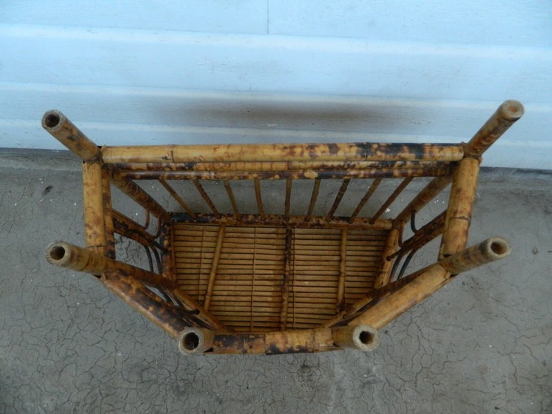 Antique Tiger Bamboo Victorian Side / Hall / Plant Stand.Very Decorative. gallery