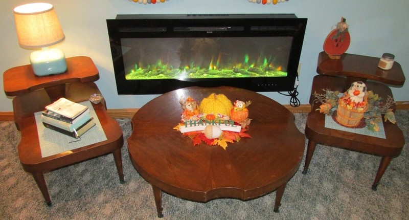 NICE Sturdy 3 Pc LANE Mid-Century Modern COFFEE & Step End Table 2013 2017 Set