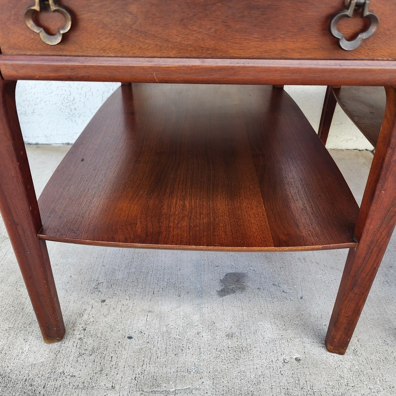Mid Century Walnut End Tables Pair MCM gallery
