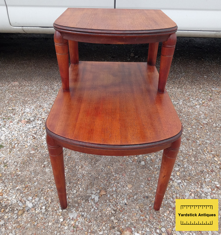 Mid Century Mahogany Step End Table (1 Table) (SET-57) gallery