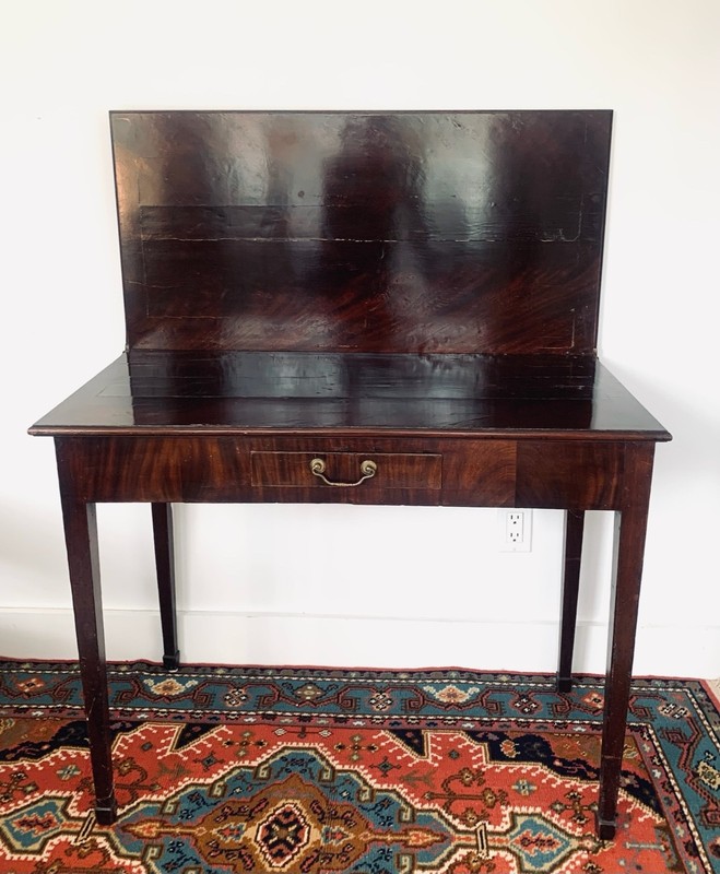 18th Century Georgian Style Mahogany Flip Top Card Table