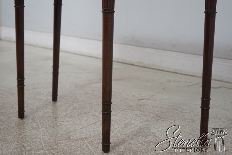 67692: Antique Sheraton Bench Made Inlaid Mahogany Games Table gallery