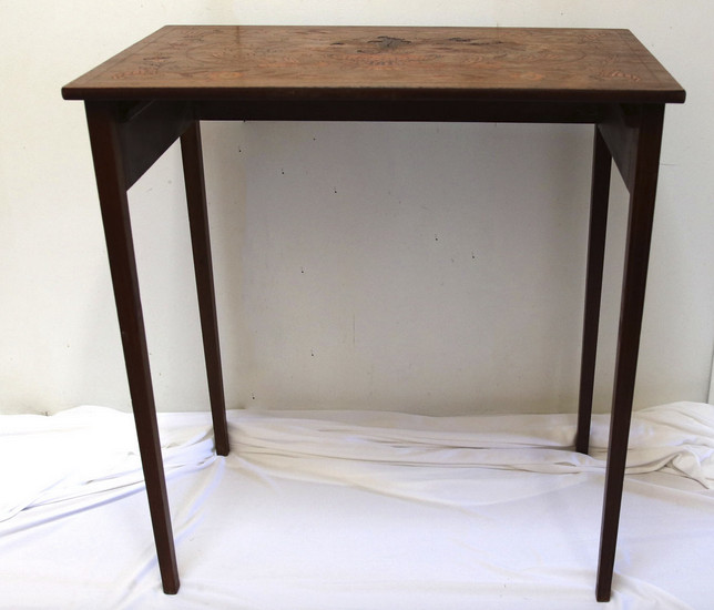 19th Century Inlay Walnut Marquetry Writing Table - Project! gallery