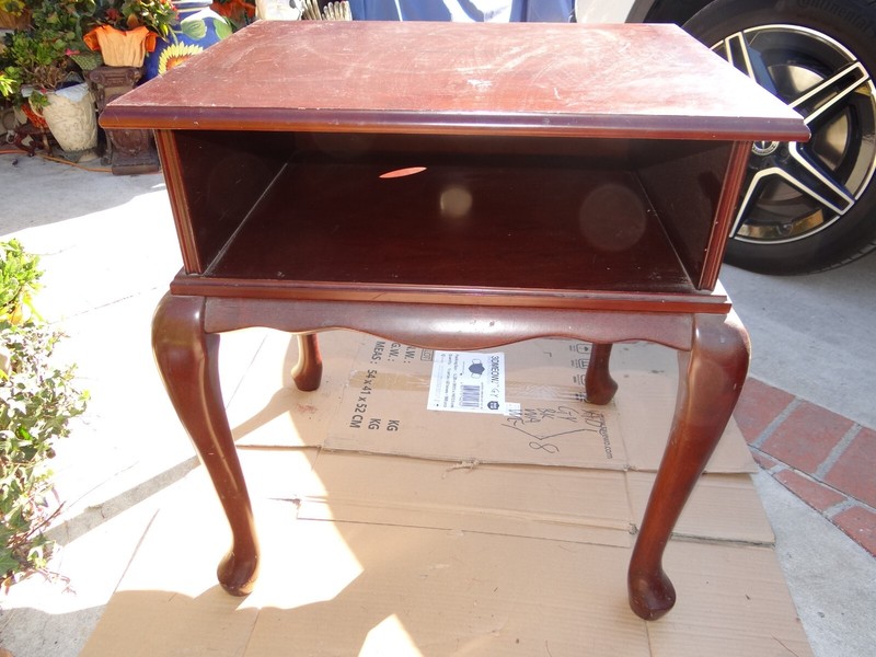 Vintage ’90s The BOMBAY Company Wooden Plant Pedestal Stand Printer Table