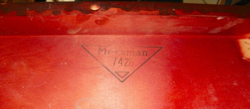 Mid Century Carved Mahogany Step End Table by Mersman (1 table) (SET-15) gallery