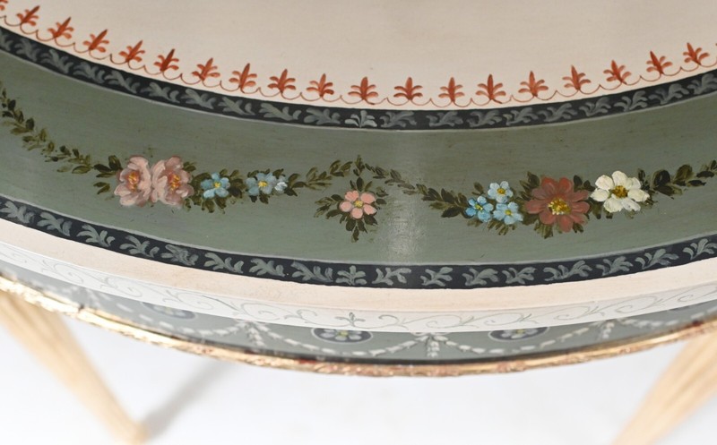 Adams Console Table - Demi Lune Painted Top Gilt gallery