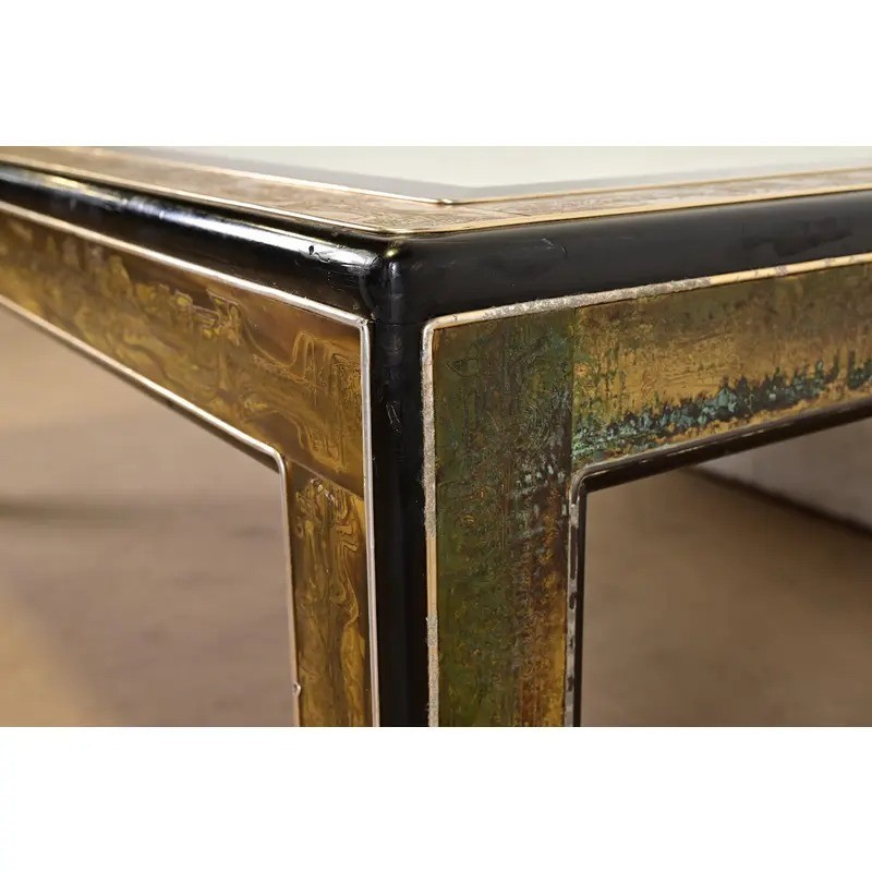 Bernhard Rohne for Mastercraft Hollywood Regency Dining Table, Circa 1970s gallery
