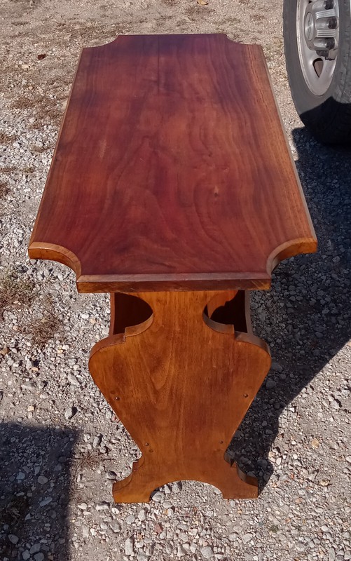 Solid Walnut Bookshelf Table / End Table (BST-39) gallery