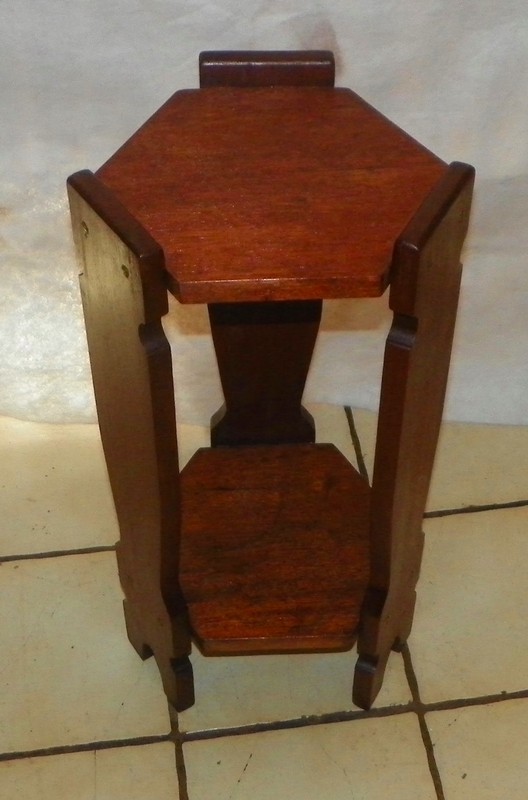 Mahogany Arts & Crafts Mission Plant Stand (PS112)