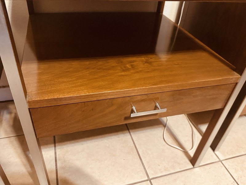 Fantastic Paul McCobb Calvin Linear Mid Century Side End Tables Pair MCM 1950s gallery