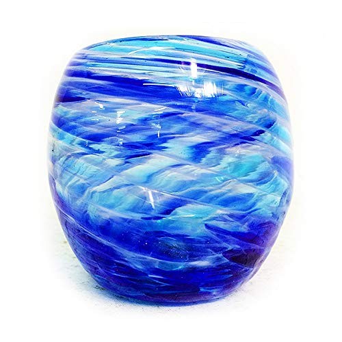 Cold Tea Glass Cup Ryukyu Glass Churaumi Tumbler Glass Blue Made in Japan