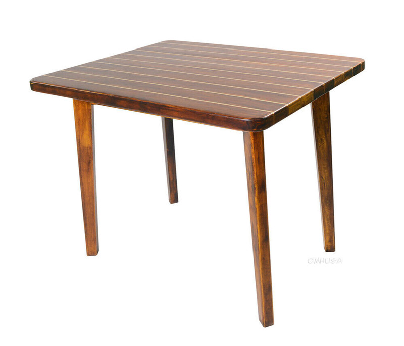 Nautical Dining & Kitchen Table 40" Cedar Wood Chris Craft Deck Style Furniture gallery