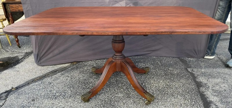 Fine Tilt Top Mahogany Breakfast Table with Fabulous Casters gallery