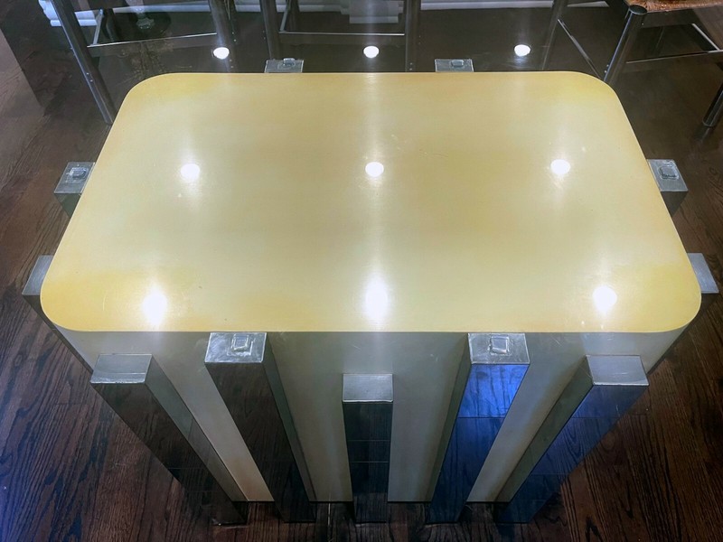 Glass Top Cityscape Dining Table Paul Evans gallery