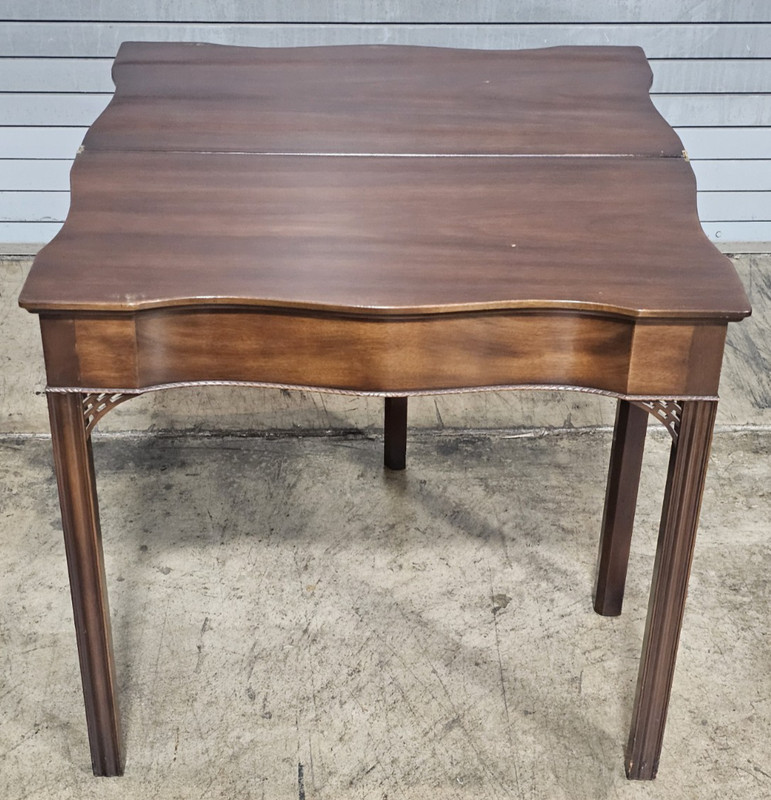 Kittinger Williamsburg Chippendale Style Mahogany Hall Table Game Table CW 3 gallery