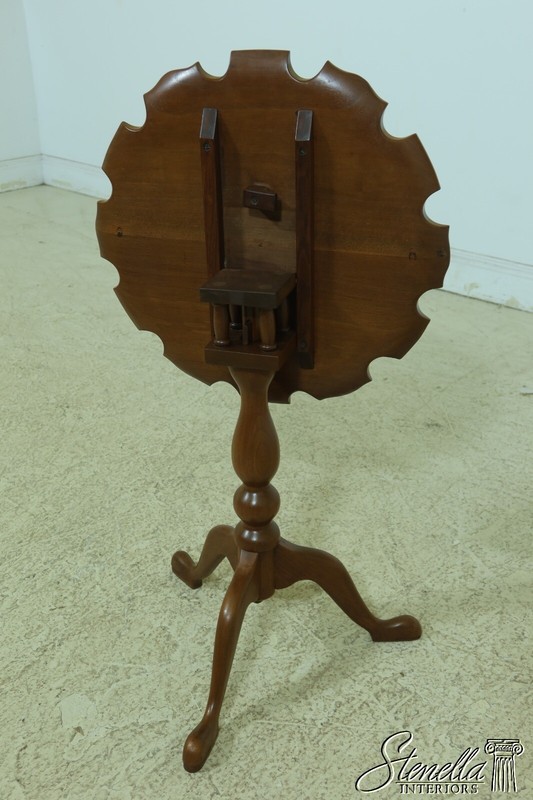 L53343EC: Walnut Bench Made Tilt Top Candle Stand Table gallery