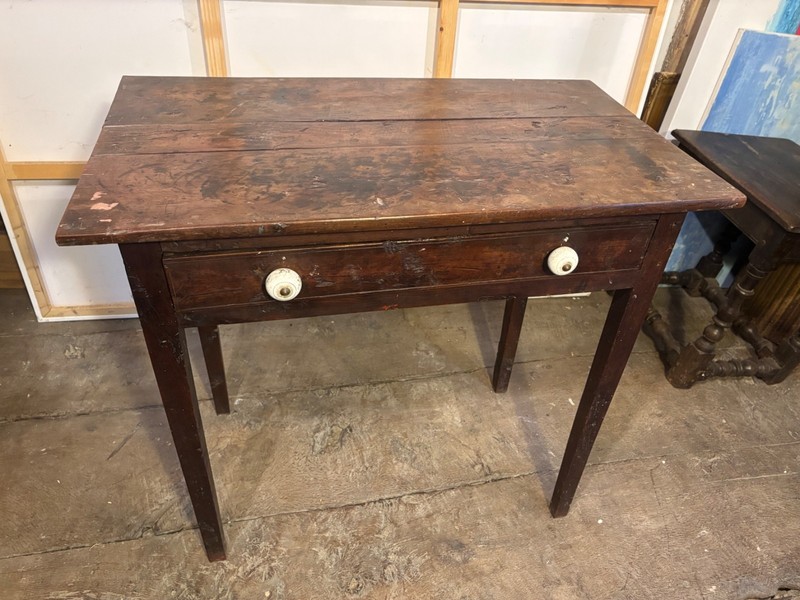 Georgian Yew wood side table