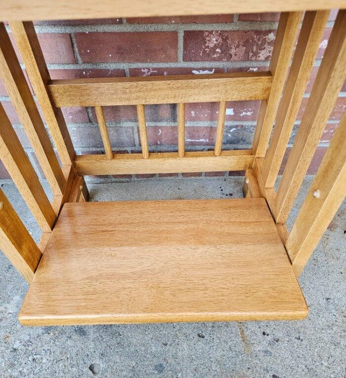 Mission Shaker Style Solid Oak End Table Plant Fern Stand Lower Shelf #2 gallery