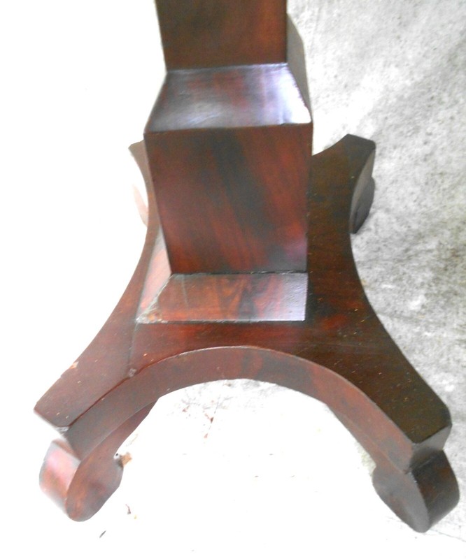 ANTIQUE AMERICAN EMPIRE MAHOGANY 2 DRAWER STAND gallery
