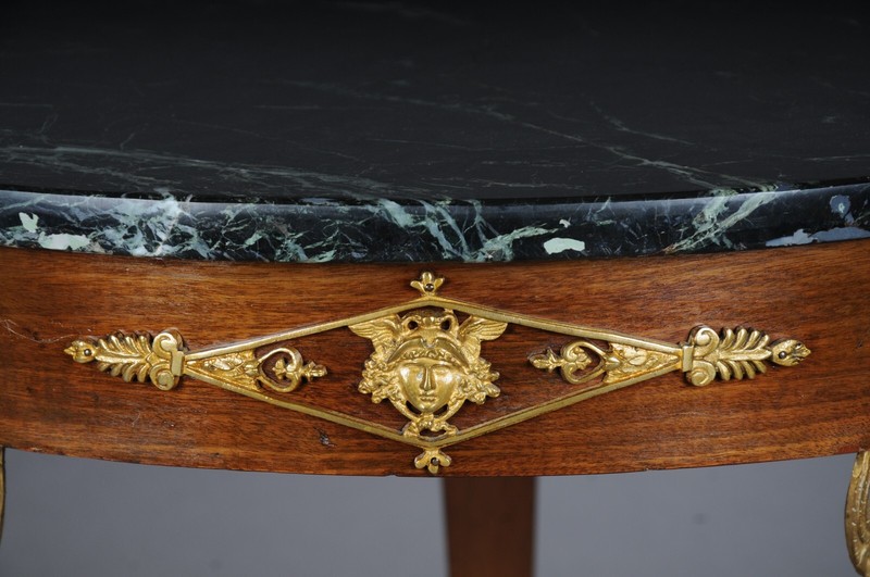 Empire Side Table From The 19th Century, Gilded Bronze, Eagle, Mahogany gallery
