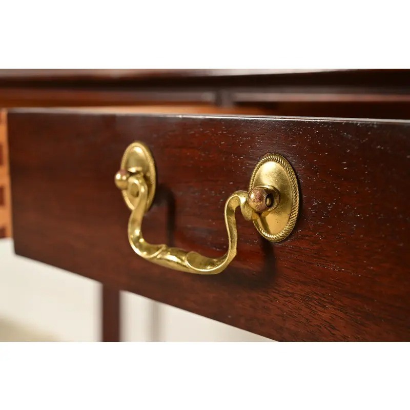 Councill Chippendale Carved Mahogany Writing Desk or Console Table gallery