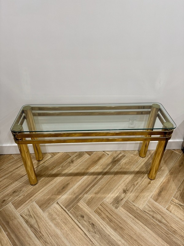 1970’s Brass Console Table