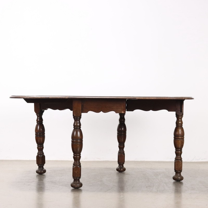 Antique Extendable Table Oak United Kingdom XX Century Original gallery