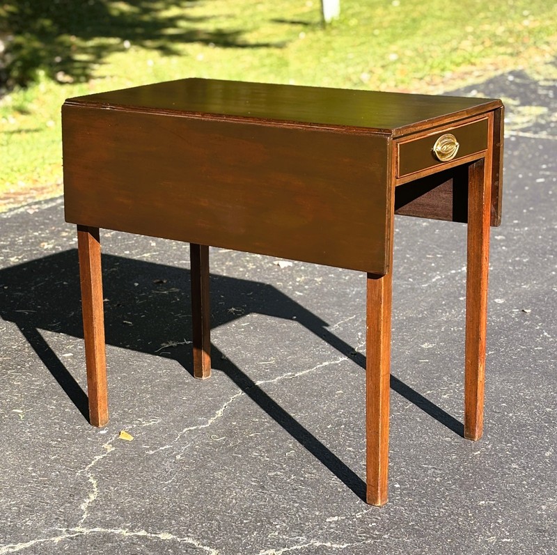 19th Century Federal Drop-Leaf Pembroke Table — Shipping Available