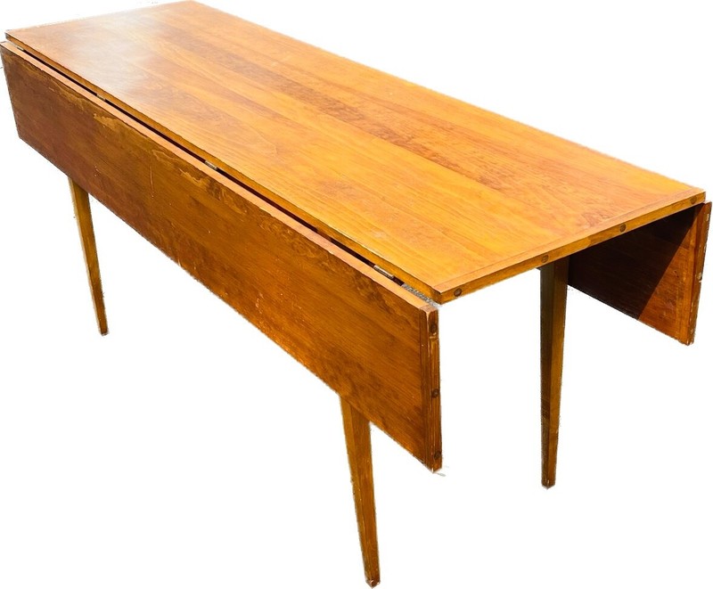 Shaker Style Six Foot Cherry Drop Leaf Dining table