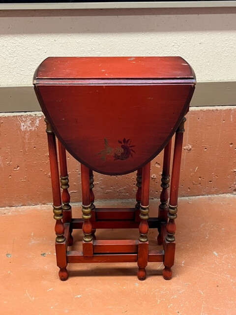Antique Gateleg Diminutive Drop Leaf Tea Table Lenox Shops 1900s Furniture