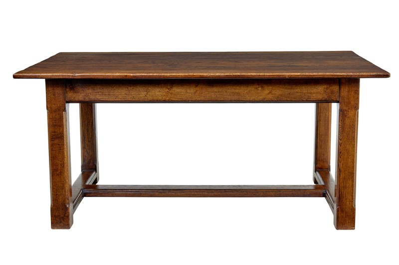 LATE 20TH CENTURY SOLID OAK REFECTORY TABLE gallery