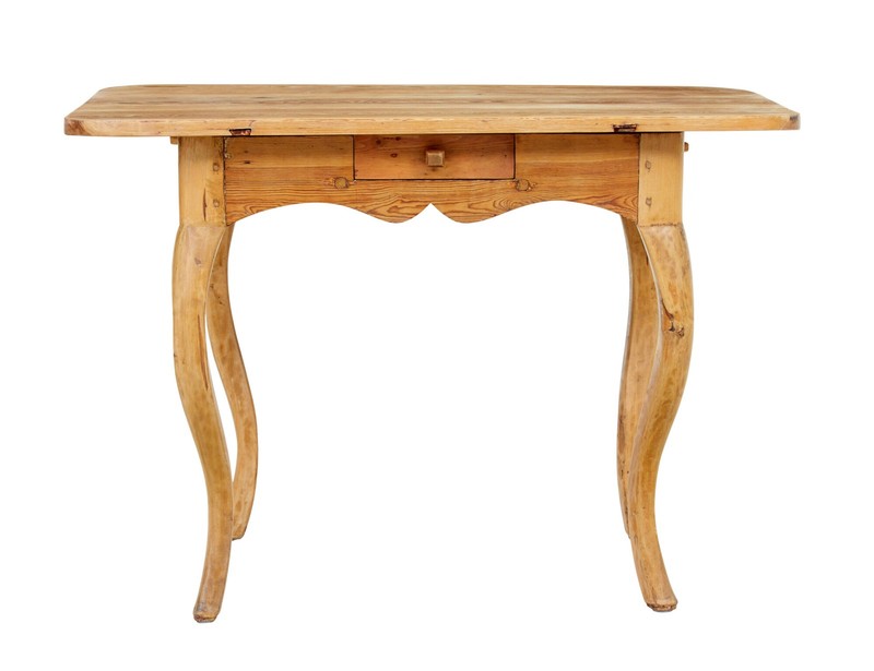 SWEDISH 19TH CENTURY ROCOCO REVIVAL SIDE TABLE gallery