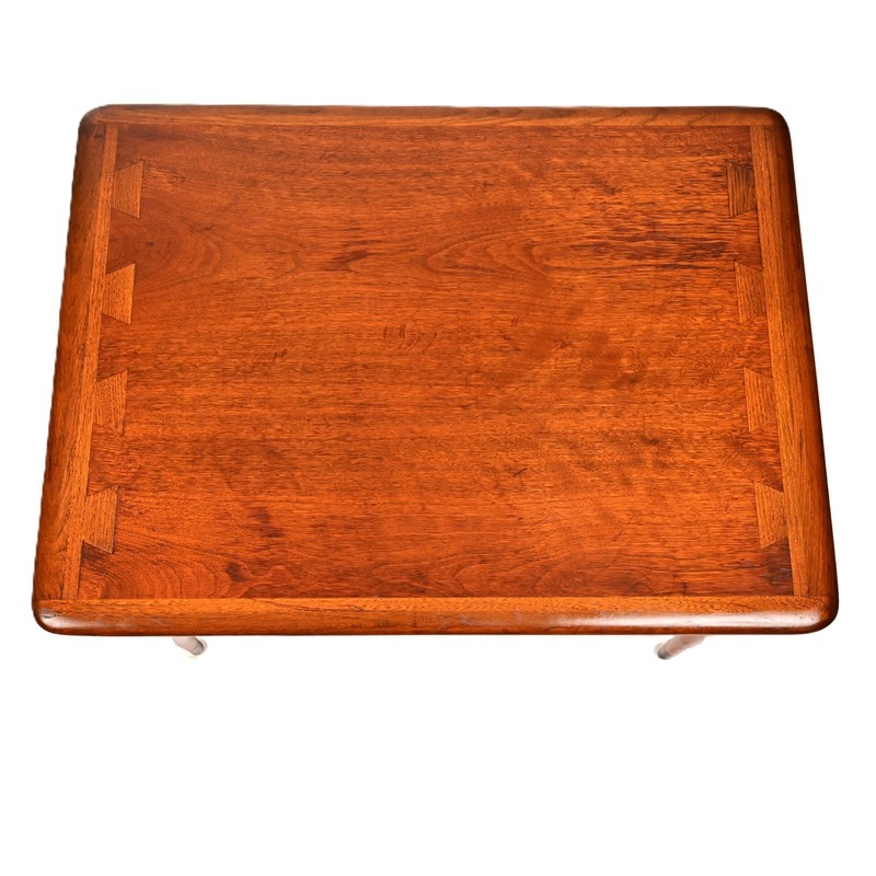 LANE Original Vintage Signed Mid Century Modern Dovetail Accent End Coffee Table gallery