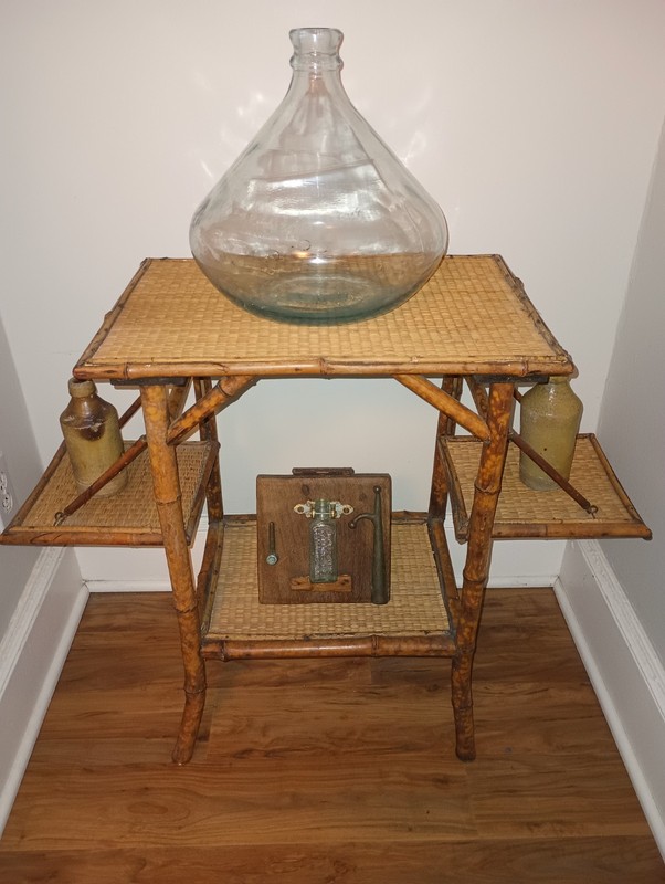 Ratan Etagere 3 Tiered Bamboo Accent Table gallery