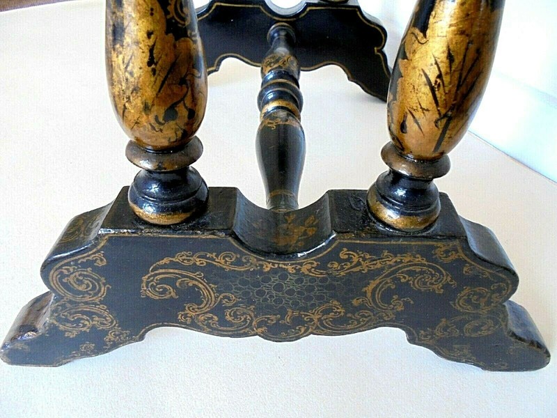 Antique French Sewing Work Box Table.. gallery