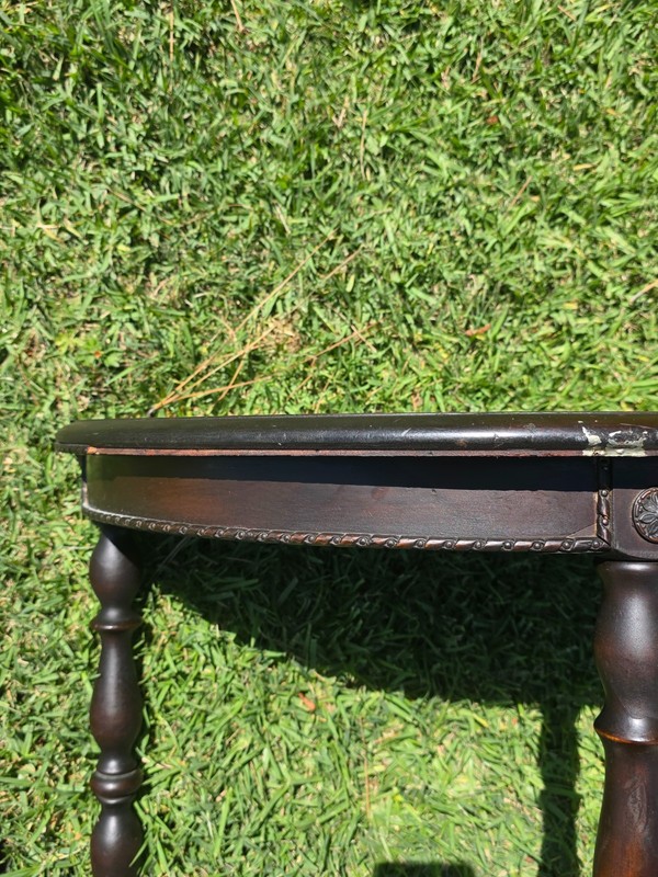 Vintage Goshen Novelty Mahogany Side Table Lamp Stand Nightstand 1930s (Damage) gallery