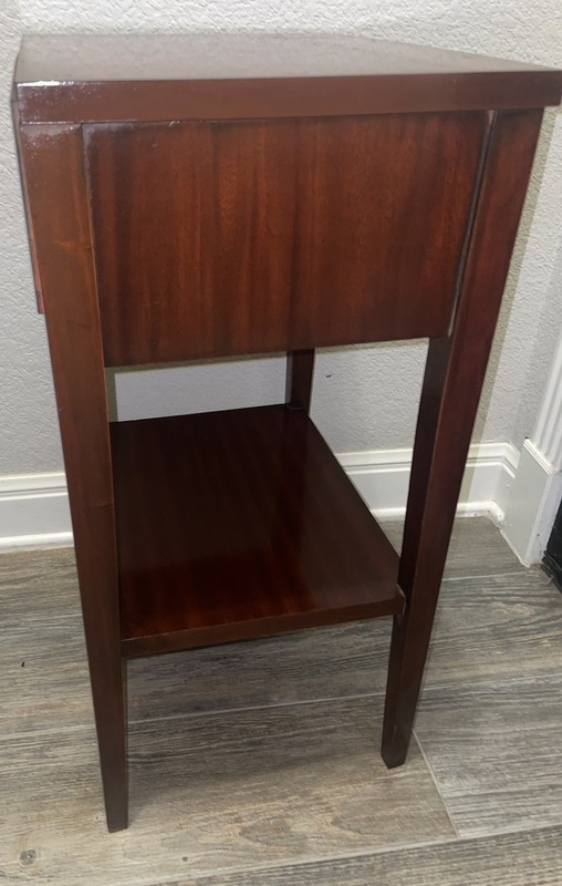 Vintage Dixie Mahogany Nightstand Mid Century Federal End Side Table 27x16x13" gallery