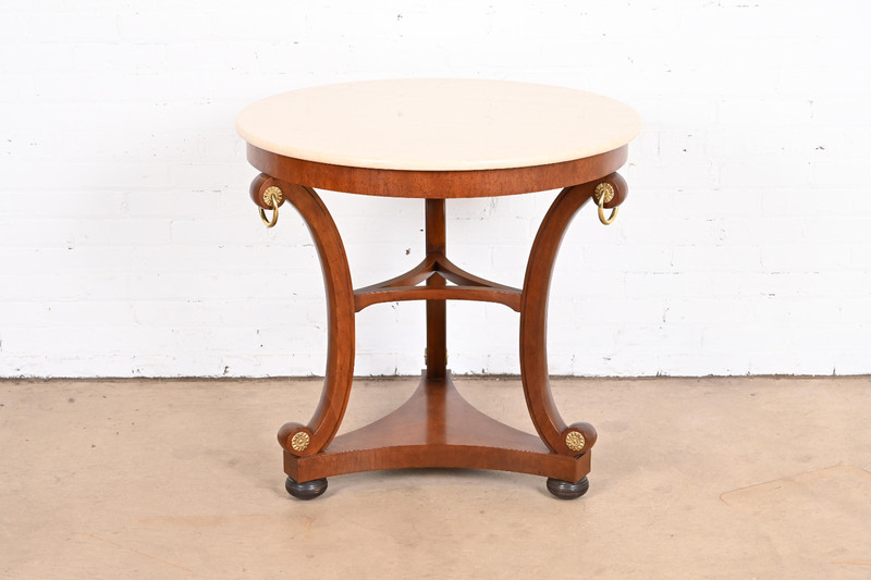 Baker Furniture Stately Homes Collection Regency Carved Mahogany Center Table gallery