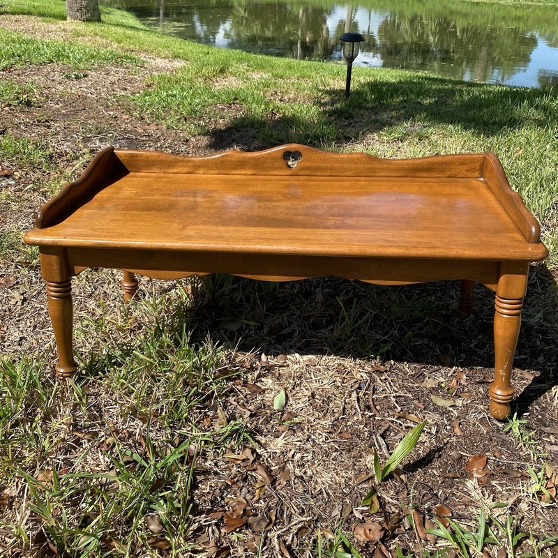 Vintage Baumritter Bench Coffee Table Wood Mid Century Modern gallery