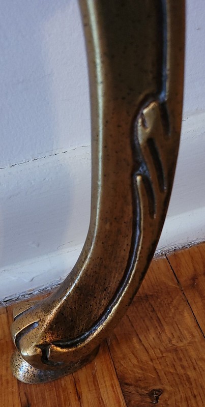 Antique Italian Console Table with Carrara Marble Top & Ornate Mirror, Wood gallery