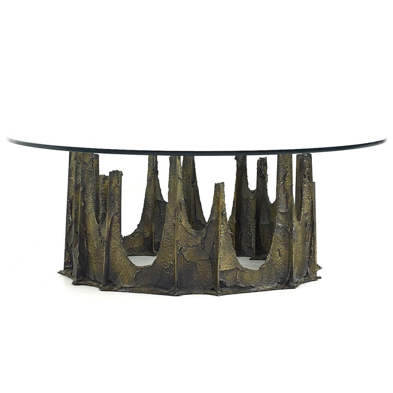 Paul Evans Mid Century 1972 Stalagmite Round Coffee Table gallery