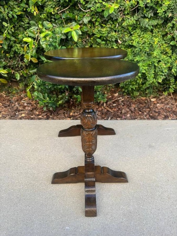 A Pair of Jacobean Design Wine Tables/Side Tables/End Tables gallery