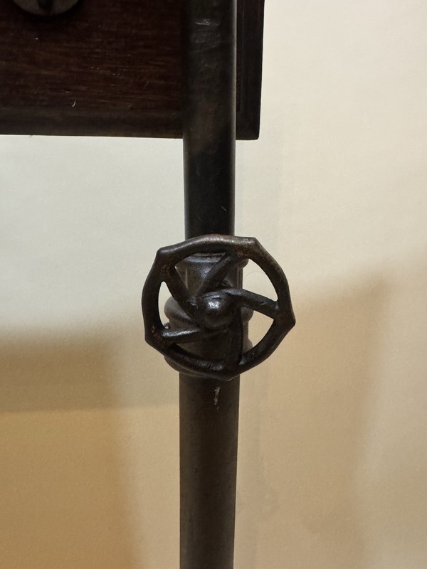 1900 Edwardian Cast Iron TILT TOP TABLE Claw Feet gallery