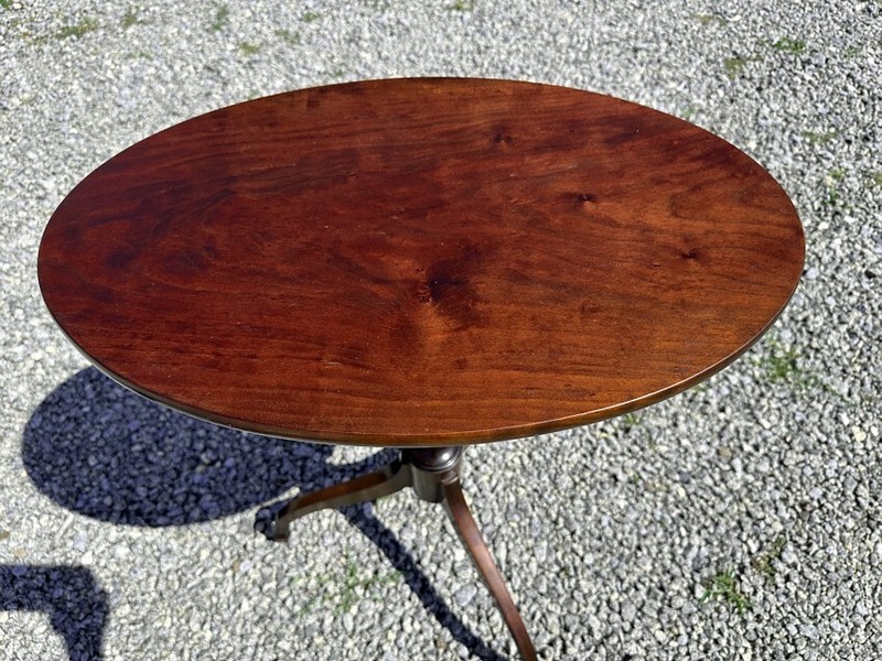 Vintage Jeffrey Greene Hepplewhite Tip-Top Candlestand solid cherry Federal styl gallery
