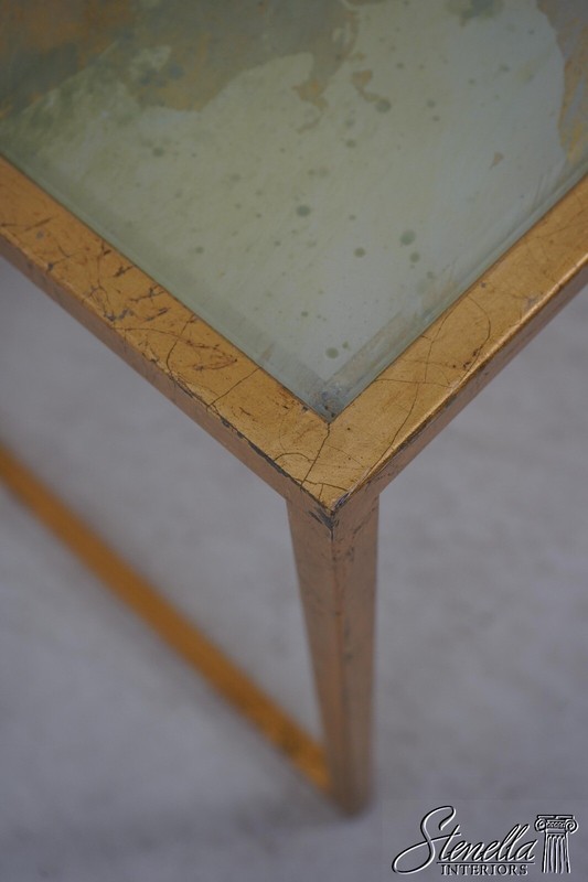60386EC: Stunning Modern Design Gold Leaf Reverse Painted Coffee Table gallery
