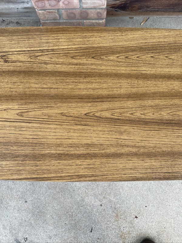 MCM Modern Swag Teak Wood Rectangular Coffee Cocktail Tapered Legs Table gallery